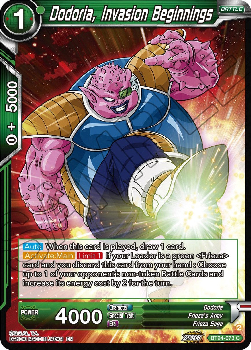 Dodoria, Invasion Beginnings (BT24-073) [Beyond Generations] | The Time Vault CA