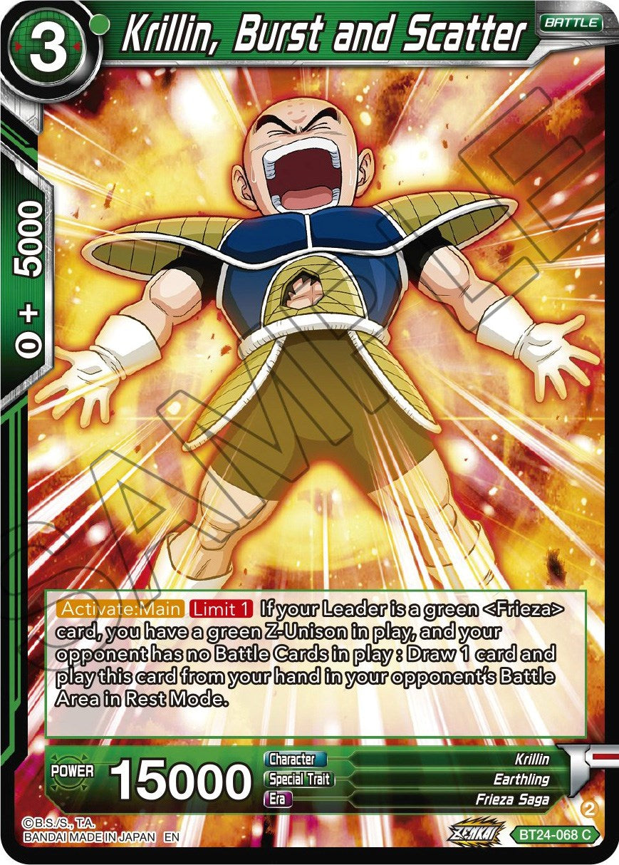 Krillin, Burst and Scatter (BT24-068) [Beyond Generations] | The Time Vault CA