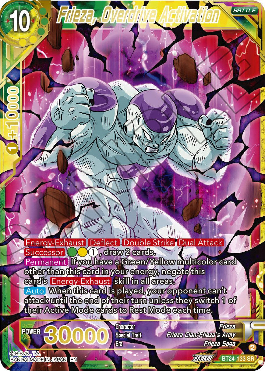 Frieza, Overdrive Activation (BT24-133) [Beyond Generations] | The Time Vault CA