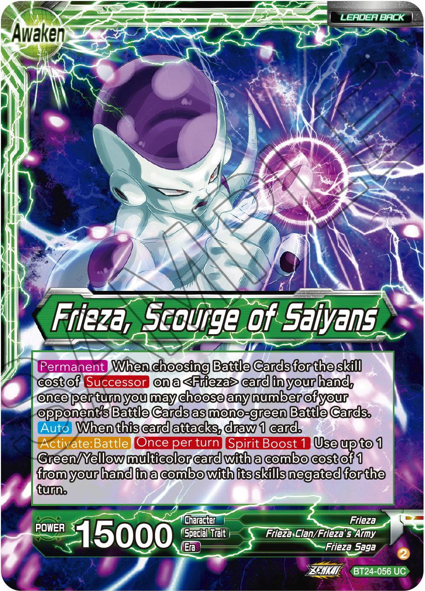 Frieza // Frieza, Scourge of Saiyans (BT24-056) [Beyond Generations] | The Time Vault CA