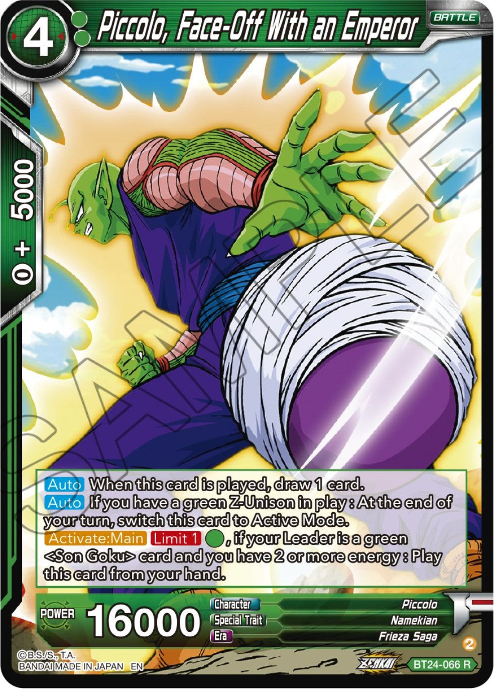 Piccolo, Face-Off With an Emperor (BT24-066) [Beyond Generations] | The Time Vault CA