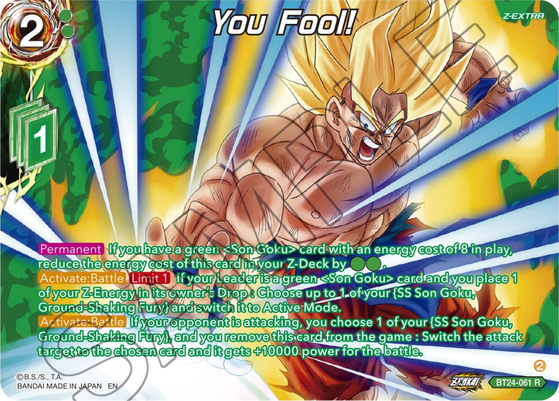 You Fool! (Collector Booster) (BT24-061) [Beyond Generations] | The Time Vault CA