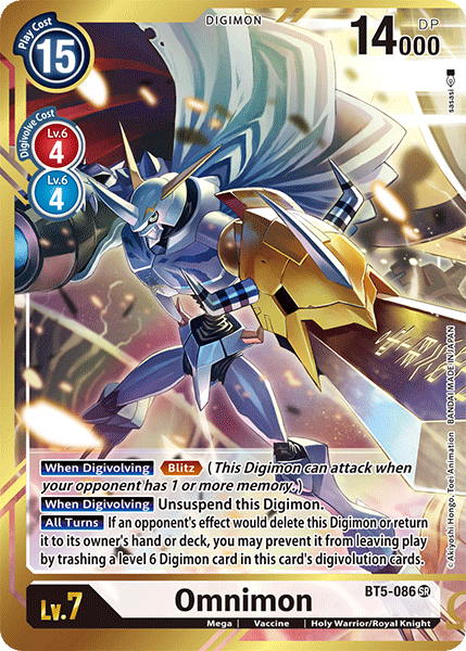 Omnimon [BT5-086] (Alternate Art - Sasasi) [Battle of Omni] | The Time Vault CA