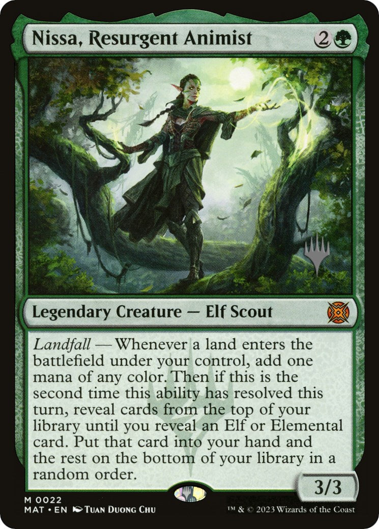 Nissa, Resurgent Animist (Promo Pack) [Murders at Karlov Manor Promos] | The Time Vault CA