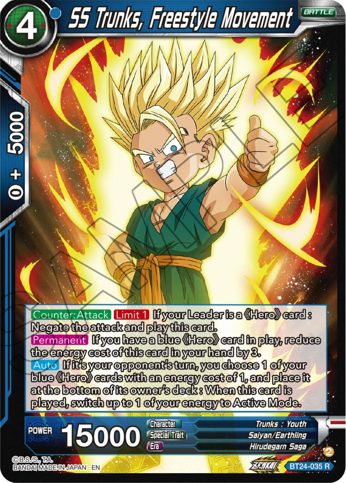 SS Trunks, Freestyle Movement (BT24-035) [Beyond Generations] | The Time Vault CA