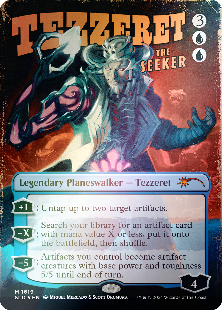 Tezzeret the Seeker (1619) (Rainbow Foil) [Secret Lair Drop Series] | The Time Vault CA