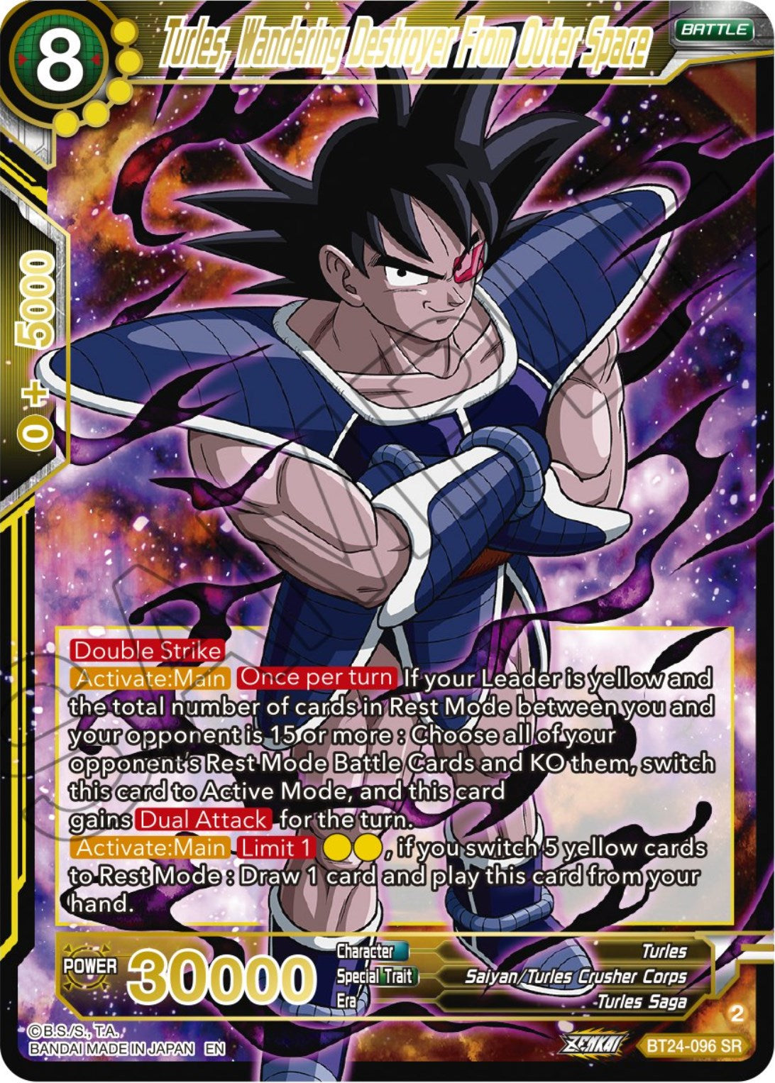 Turles, Wandering Destroyer From Outer Space (BT24-096) [Beyond Generations] | The Time Vault CA