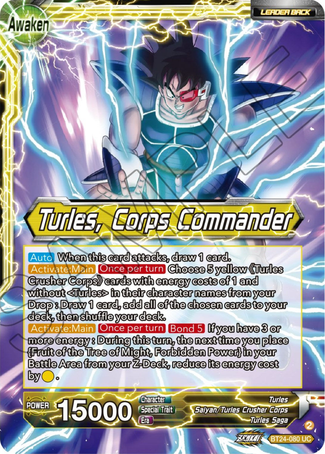 Turles // Turles, Corps Commander (BT24-080) [Beyond Generations] | The Time Vault CA