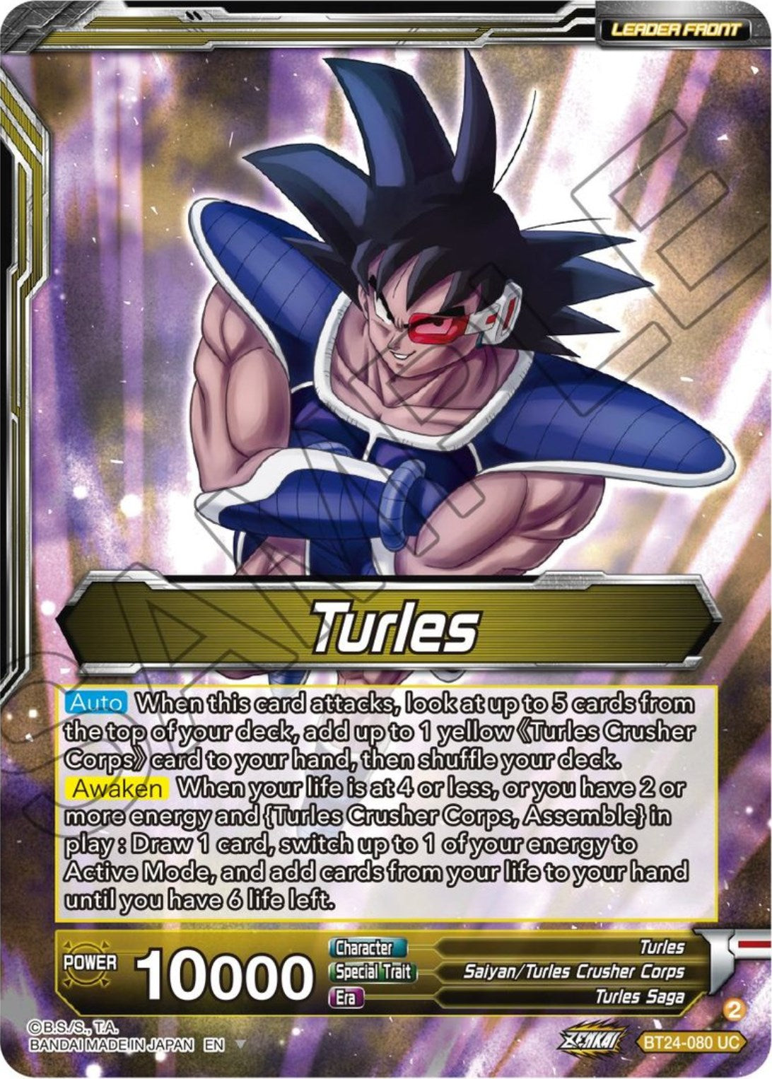 Turles // Turles, Corps Commander (BT24-080) [Beyond Generations] | The Time Vault CA