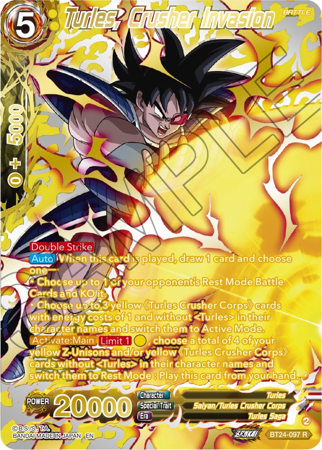 Turles, Crusher Invasion (Collector Booster) (BT24-097) [Beyond Generations] | The Time Vault CA