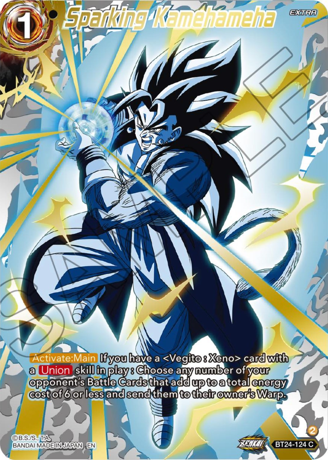 Sparking Kamehameha (Collector Booster) (BT24-124) [Beyond Generations] | The Time Vault CA