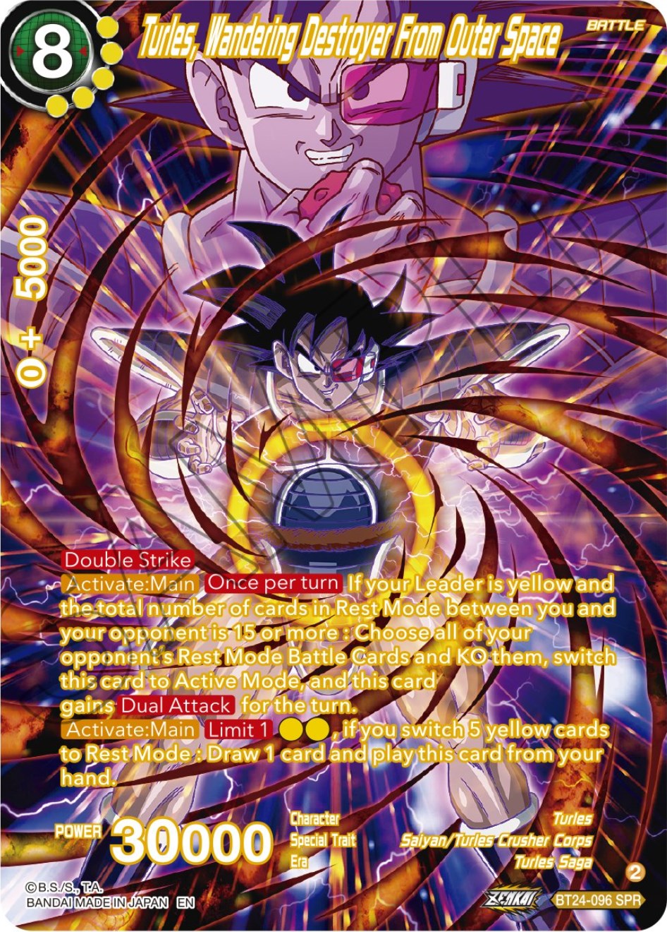 Turles, Wandering Destroyer From Outer Space (SPR) (BT24-096) [Beyond Generations] | The Time Vault CA