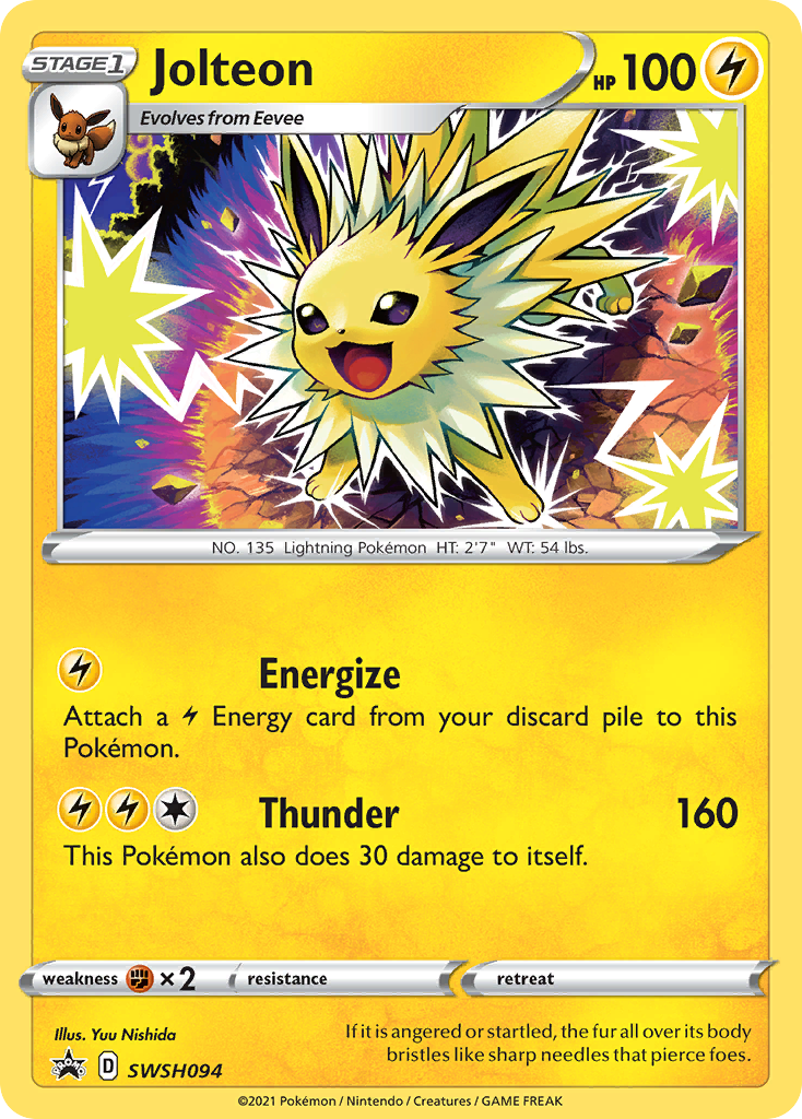 Jolteon (SWSH094) [Sword & Shield: Black Star Promos] | The Time Vault CA