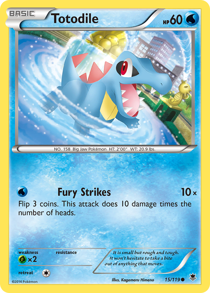 Totodile (15/119) [XY: Phantom Forces] | The Time Vault CA