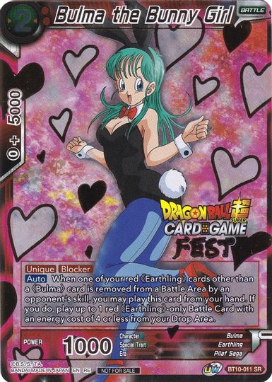 Bulma the Bunny Girl (Card Game Fest 2022) (BT10-011) [Tournament Promotion Cards] | The Time Vault CA