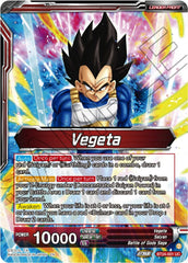 Vegeta // Vegeta, Awakened Feelings (SLR) (BT24-001) [Beyond Generations] | The Time Vault CA