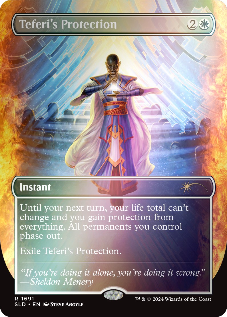 Teferi's Protection (1691) (Rainbow Foil) [Secret Lair Drop Series] | The Time Vault CA