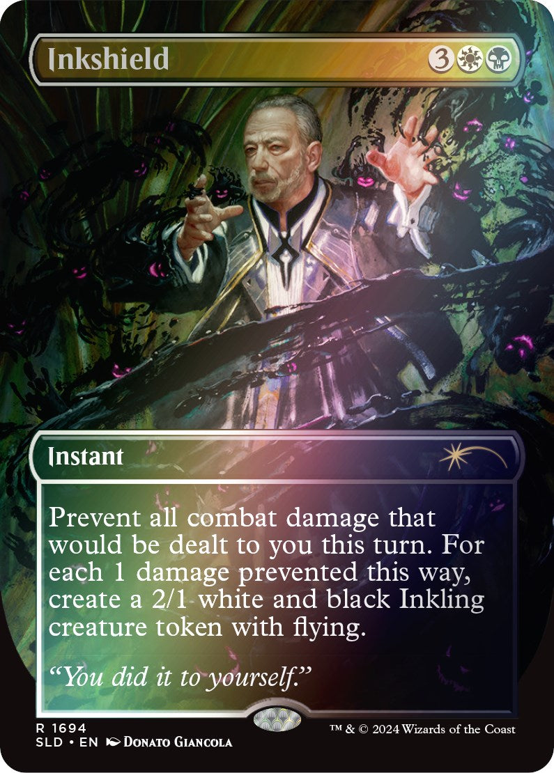 Inkshield (Rainbow Foil) [Secret Lair: Sheldon's Spellbook] | The Time Vault CA