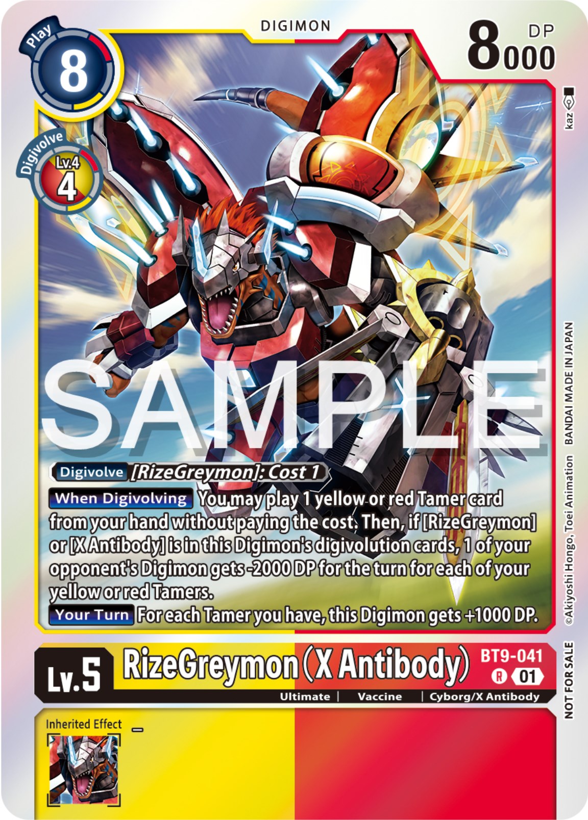 RizeGreymon (X Antibody) [BT9-041] (Event Pack 6) [X Record Promos] | The Time Vault CA