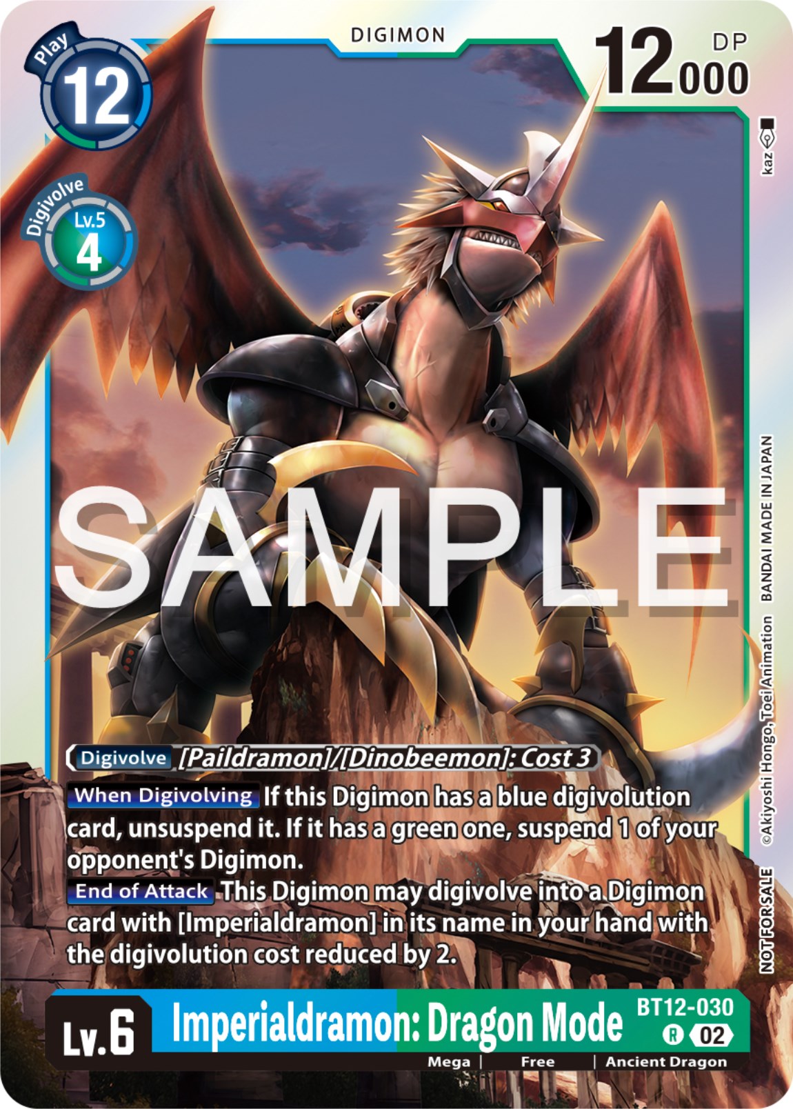 Imperialdramon: Dragon Mode [BT12-030] (Event Pack 6) [Across Time Promos] | The Time Vault CA
