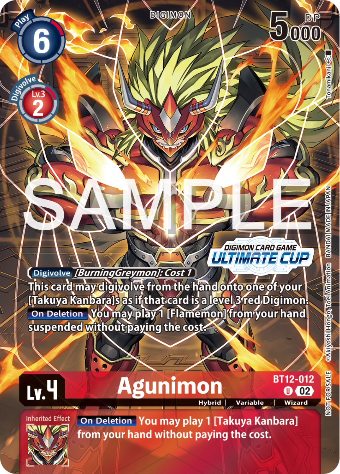 Agunimon [BT12-012] (Ultimate Cup 2024) [Across Time Promos] | The Time Vault CA