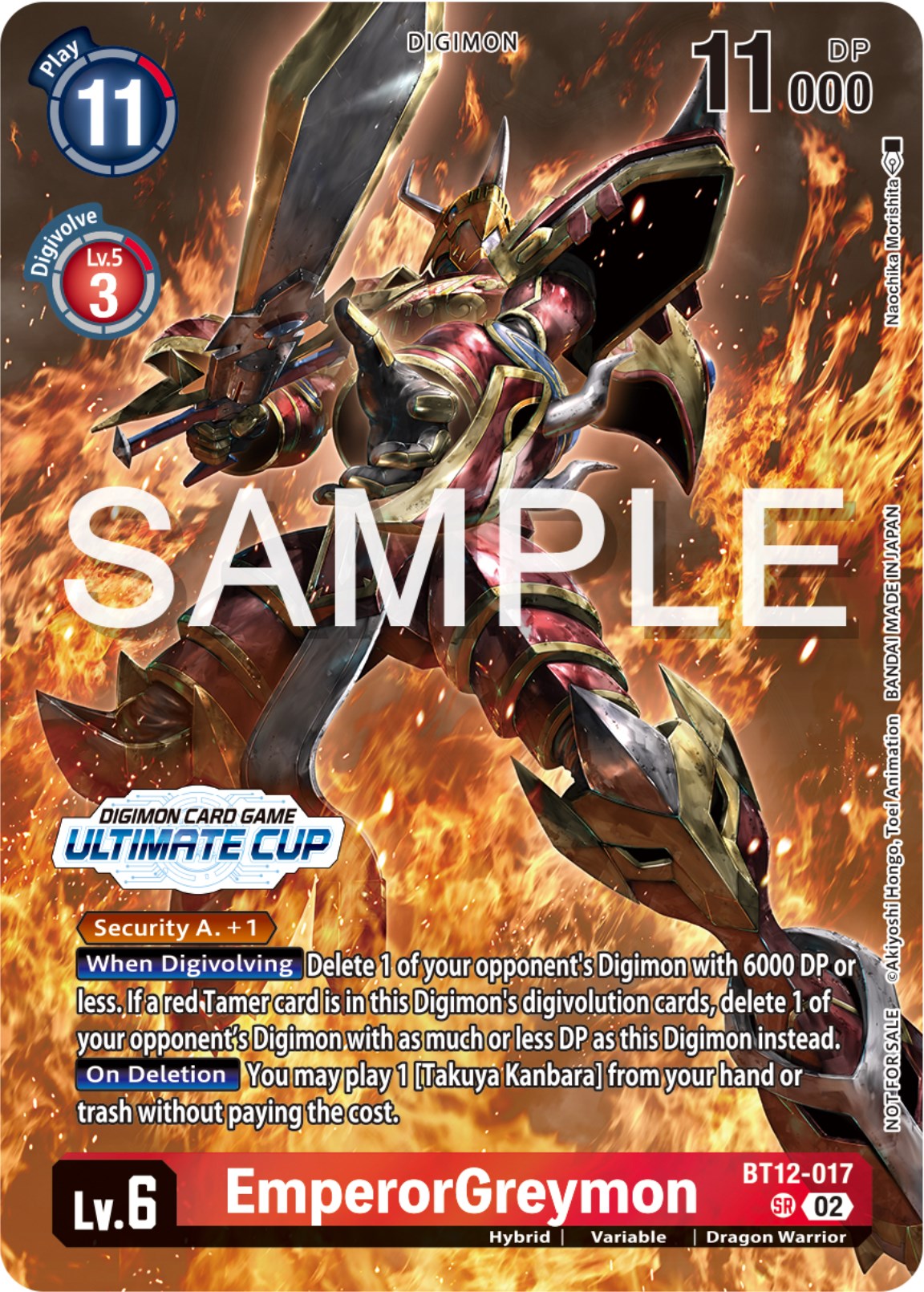 EmperorGreymon [BT12-017] (Ultimate Cup 2024) [Across Time Promos] | The Time Vault CA