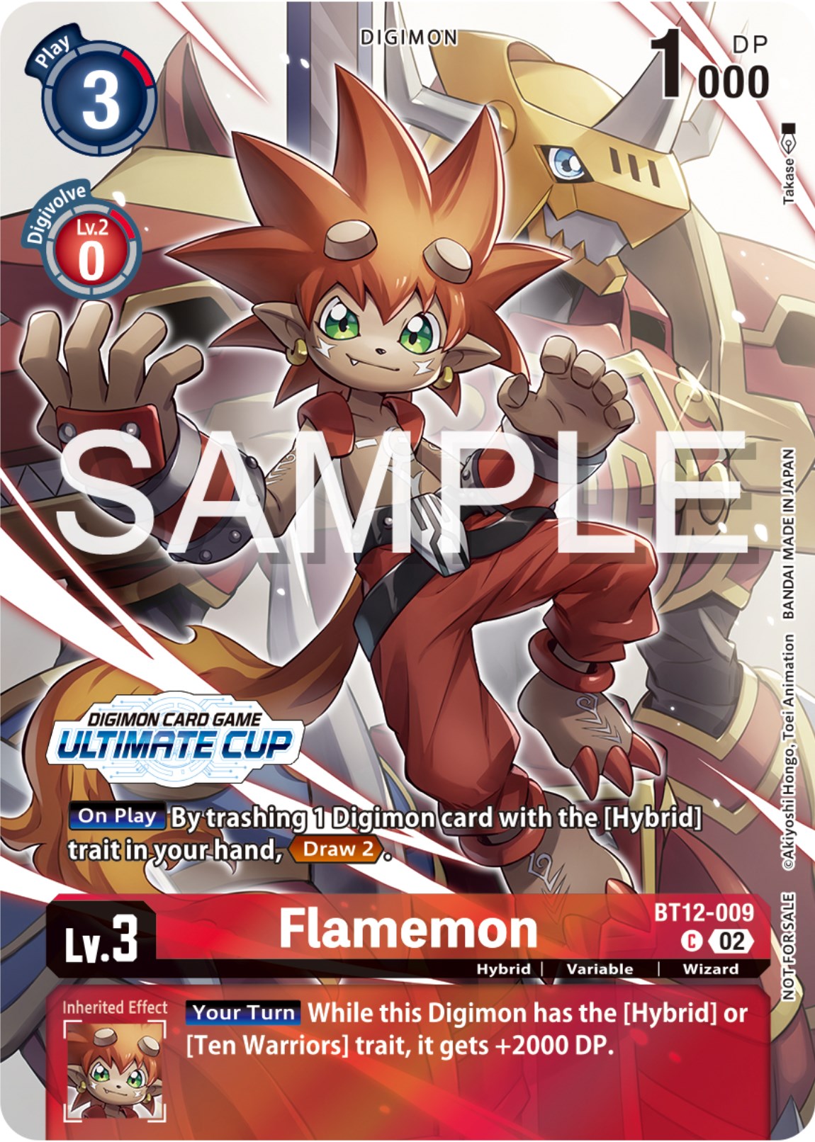 Flamemon [BT12-009] (Ultimate Cup 2024) [Across Time Promos] | The Time Vault CA