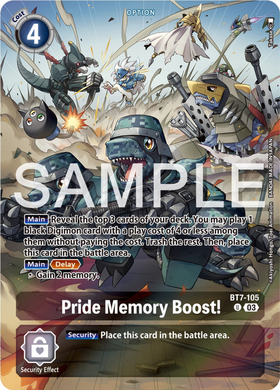 Pride Memory Boost! [BT7-105] (Reprint) [Starter Deck: Double Typhoon Advanced Deck Set] | The Time Vault CA