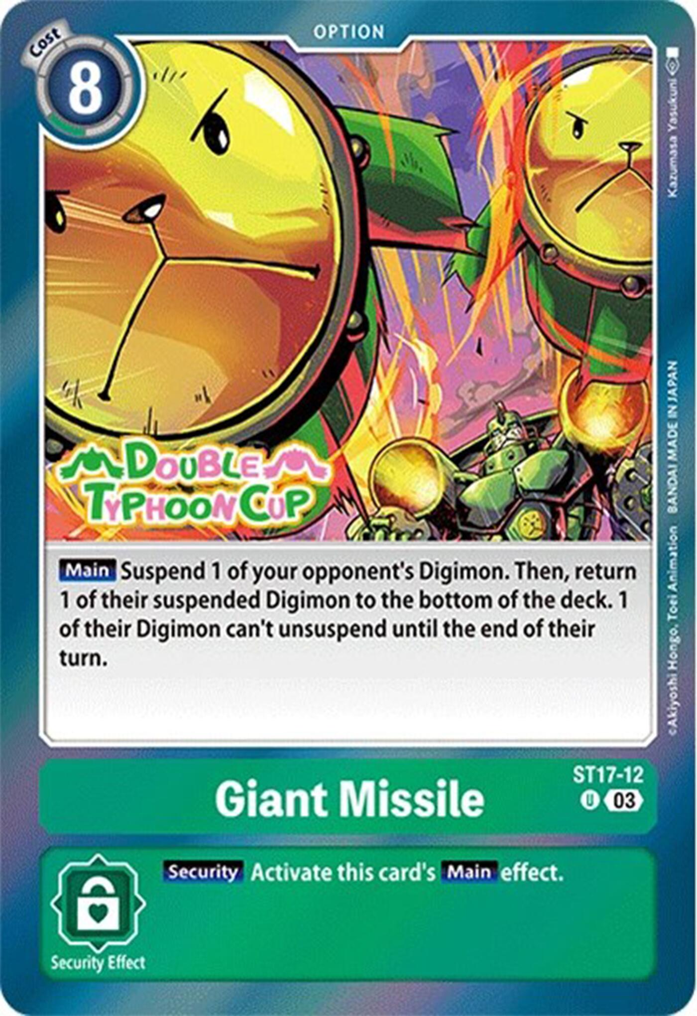 Giant Missile [ST17-12] [Starter Deck: Double Typhoon Advanced Deck Set Pre-Release Cards] | The Time Vault CA