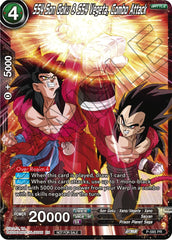 SS4 Son Goku & SS4 Vegeta, Combo Attack (Zenkai Series Tournament Pack Vol.7) (P-585) [Tournament Promotion Cards] | The Time Vault CA