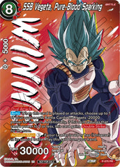 SSB Vegeta, Pure-Blood Sparking (Zenkai Series Tournament Pack Vol.7) (Winner) (P-575) [Tournament Promotion Cards] | The Time Vault CA