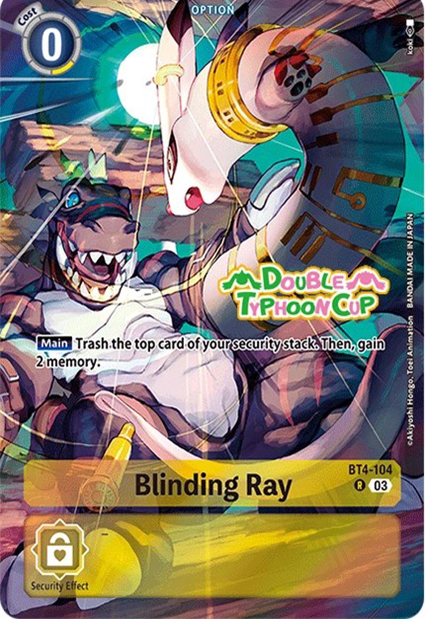 Blinding Ray [BT4-104] (Bonus Pack) [Starter Deck: Double Typhoon Advanced Deck Set Pre-Release Cards] | The Time Vault CA