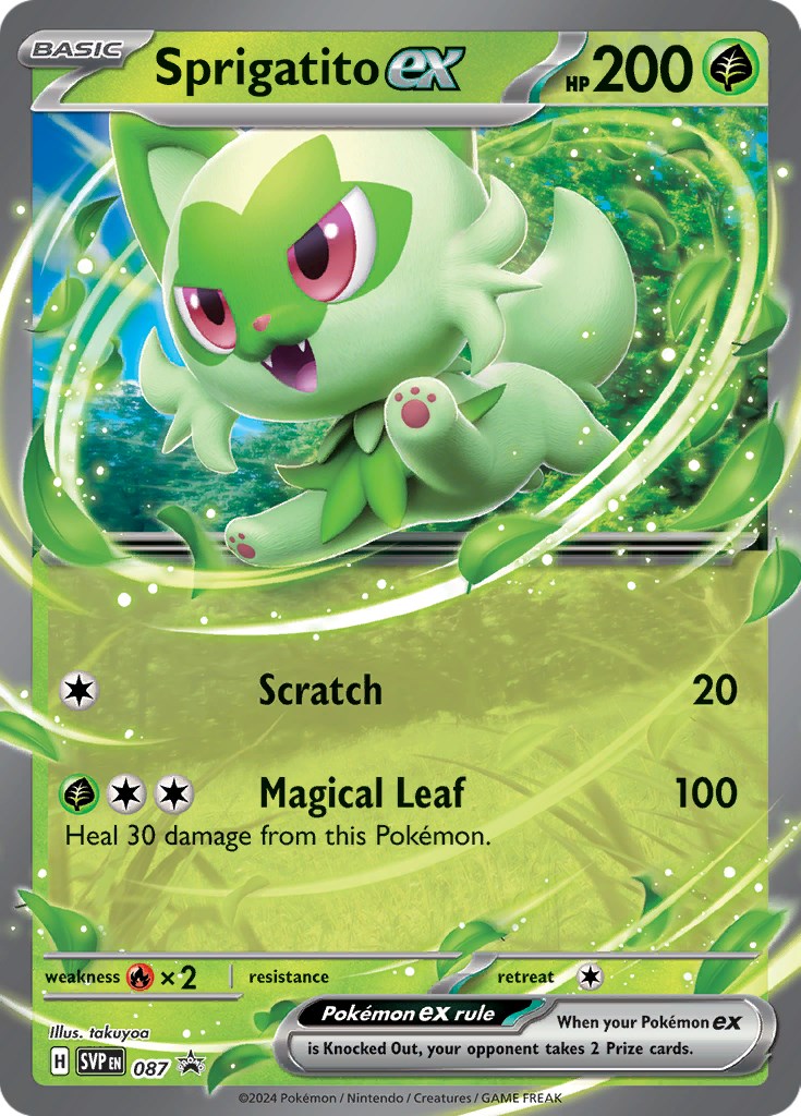 Sprigatito ex (087) [Scarlet & Violet: Black Star Promos] | The Time Vault CA