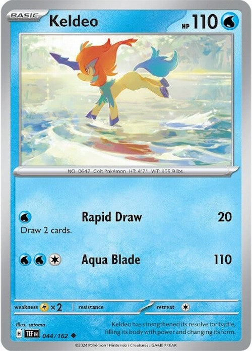 Keldeo (044/162) [Scarlet & Violet: Temporal Forces] | The Time Vault CA