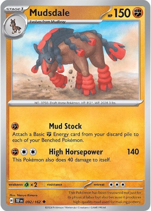 Mudsdale (092/162) [Scarlet & Violet: Temporal Forces] | The Time Vault CA