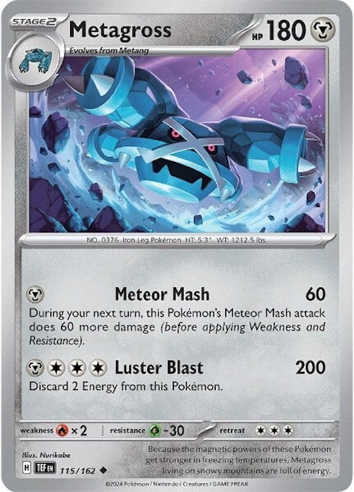 Metagross (115/162) [Scarlet & Violet: Temporal Forces] | The Time Vault CA