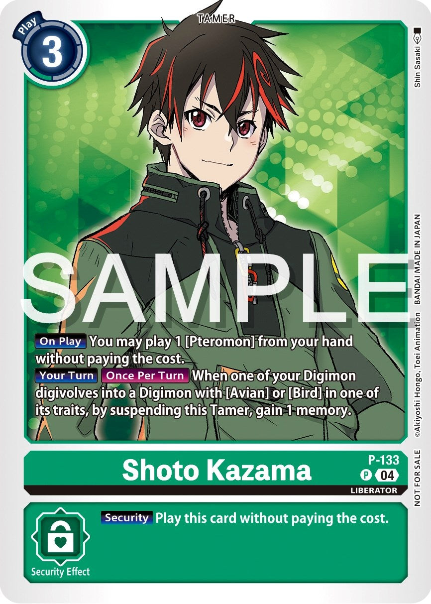 Shoto Kazama [P-133] [Promotional Cards] | The Time Vault CA