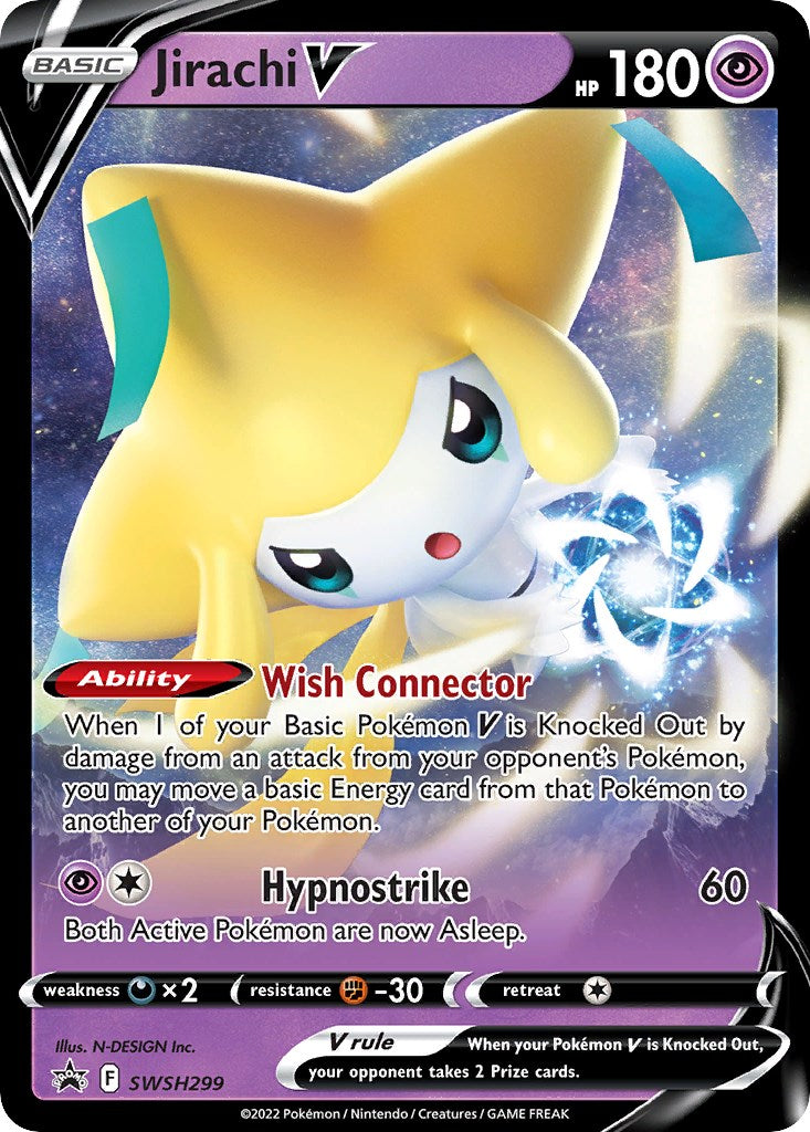 Jirachi V (SWSH299) [Sword & Shield: Black Star Promos] | The Time Vault CA