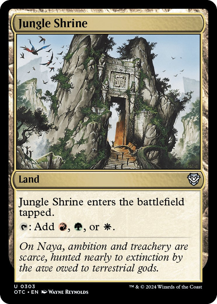 Jungle Shrine [Outlaws of Thunder Junction Commander] | The Time Vault CA