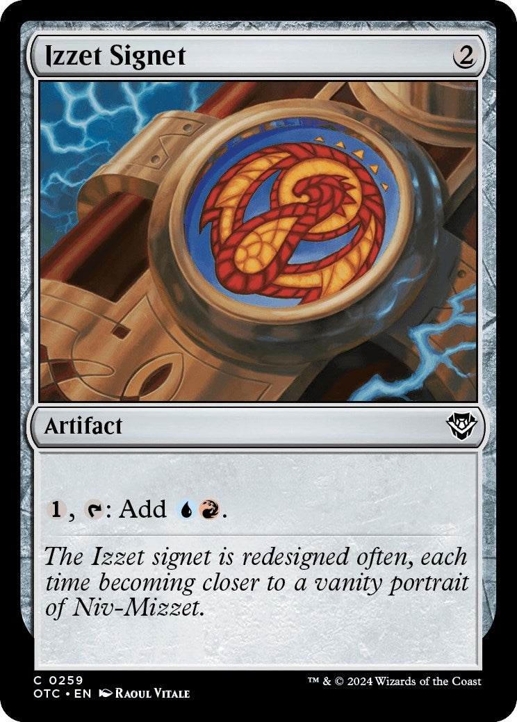 Izzet Signet [Outlaws of Thunder Junction Commander] | The Time Vault CA