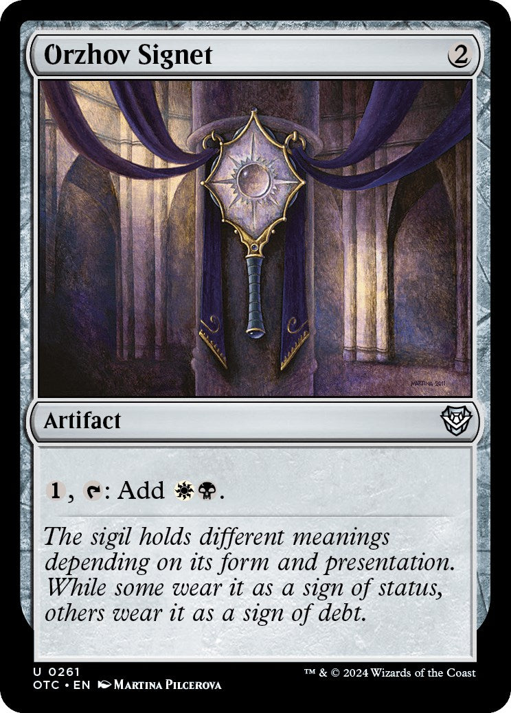 Orzhov Signet [Outlaws of Thunder Junction Commander] | The Time Vault CA
