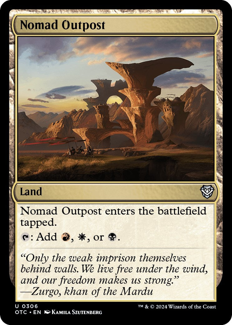 Nomad Outpost [Outlaws of Thunder Junction Commander] | The Time Vault CA