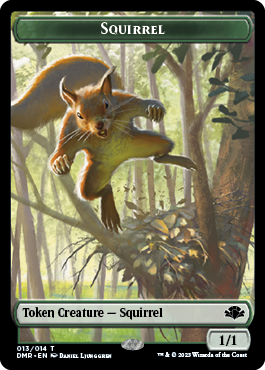 Insect // Squirrel Double-Sided Token [Dominaria Remastered Tokens] | The Time Vault CA