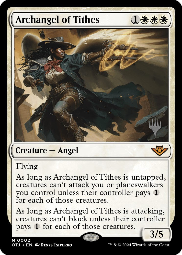 Archangel of Tithes (Promo Pack) [Outlaws of Thunder Junction Promos] | The Time Vault CA