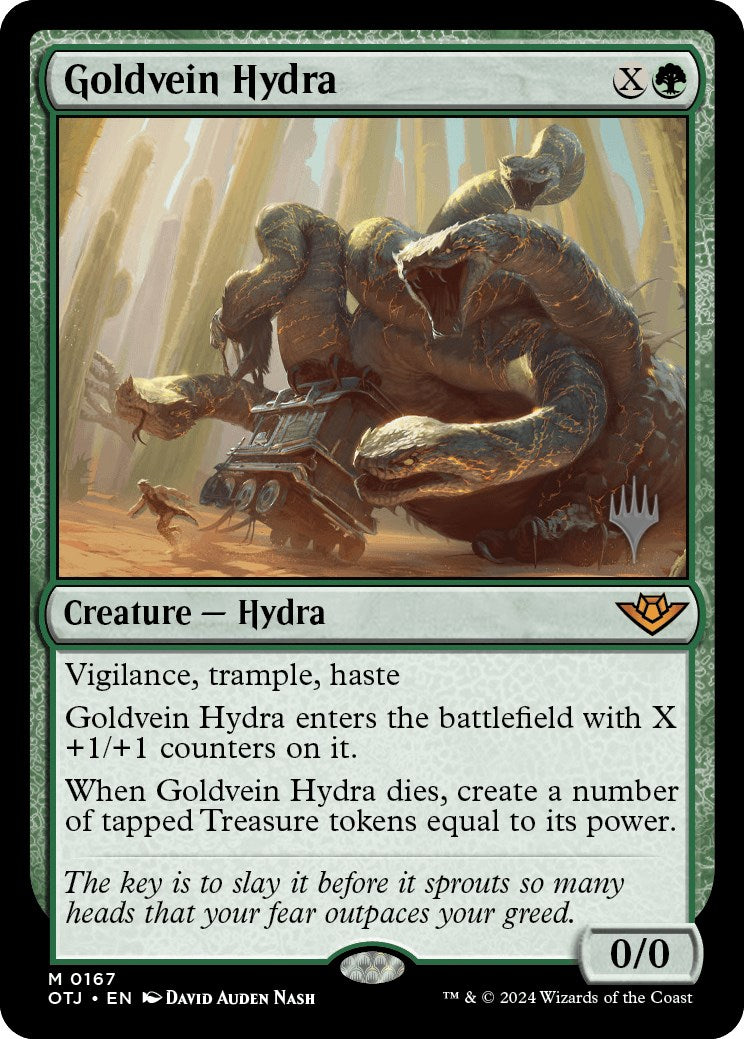 Goldvein Hydra (Promo Pack) [Outlaws of Thunder Junction Promos] | The Time Vault CA