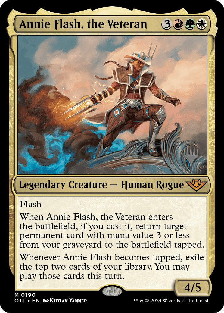 Annie Flash, the Veteran (Promo Pack) [Outlaws of Thunder Junction Promos] | The Time Vault CA