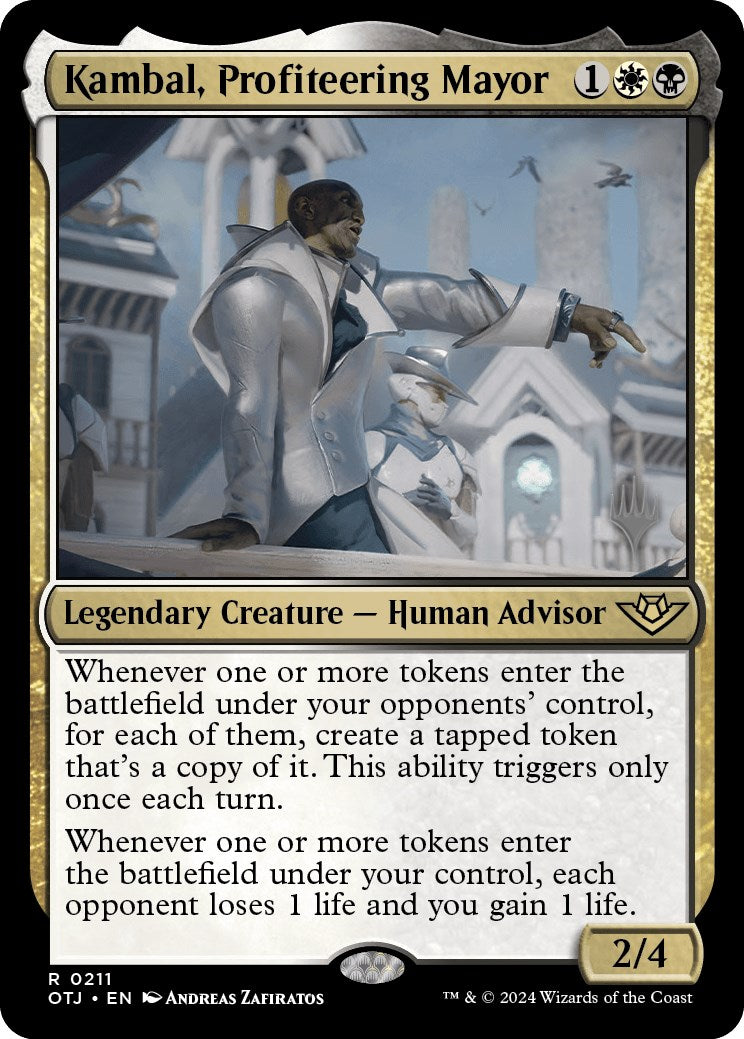 Kambal, Profiteering Mayor (Promo Pack) [Outlaws of Thunder Junction Promos] | The Time Vault CA