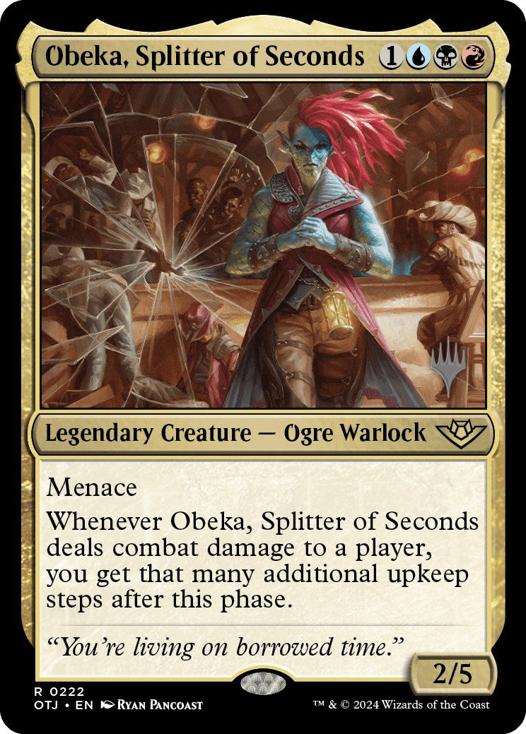 Obeka, Splitter of Seconds (Promo Pack) [Outlaws of Thunder Junction Promos] | The Time Vault CA