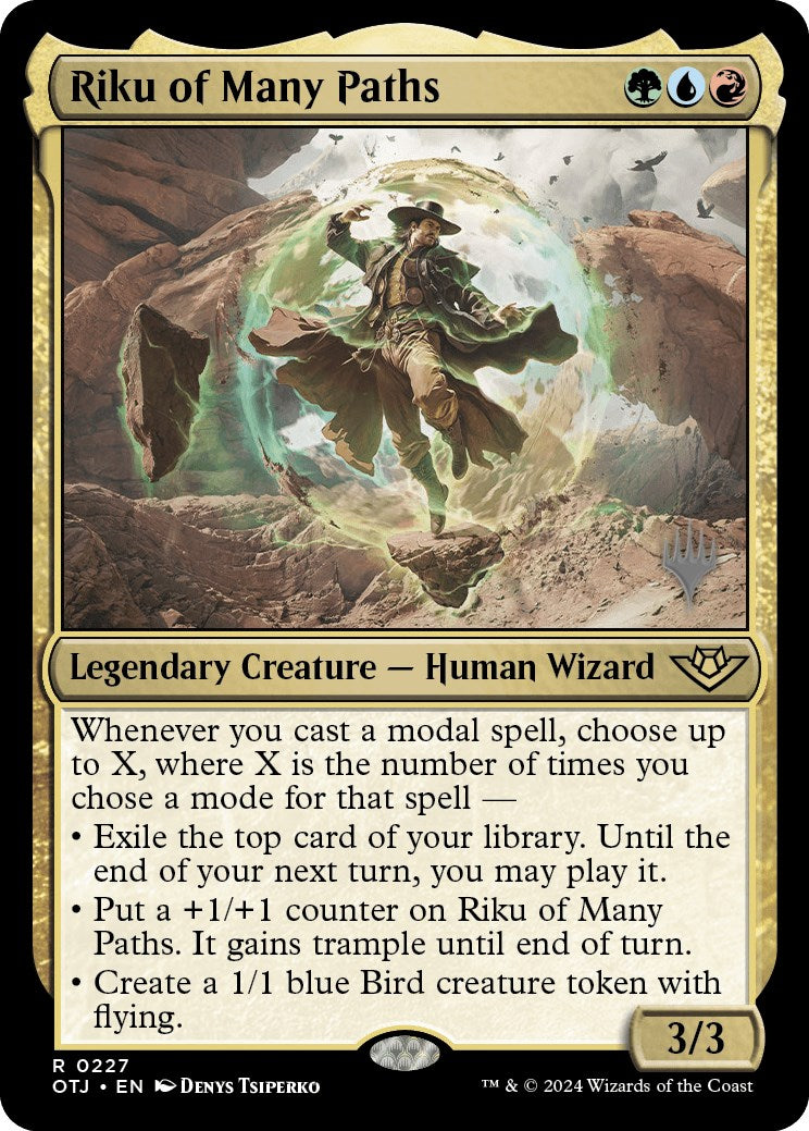 Riku of Many Paths (Promo Pack) [Outlaws of Thunder Junction Promos] | The Time Vault CA