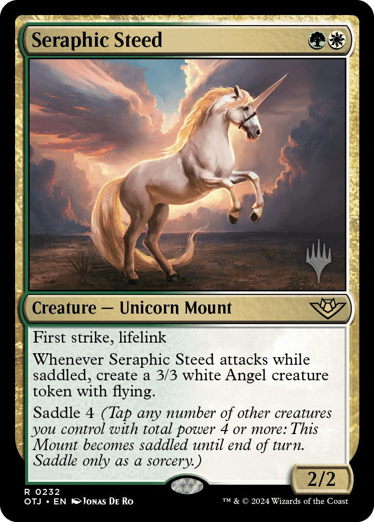 Seraphic Steed (Promo Pack) [Outlaws of Thunder Junction Promos] | The Time Vault CA